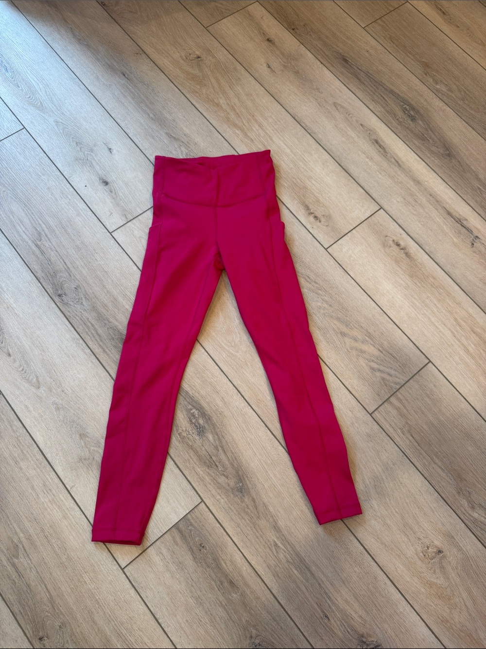 Athleta Kids Bright Pink High-Waist Leggings
